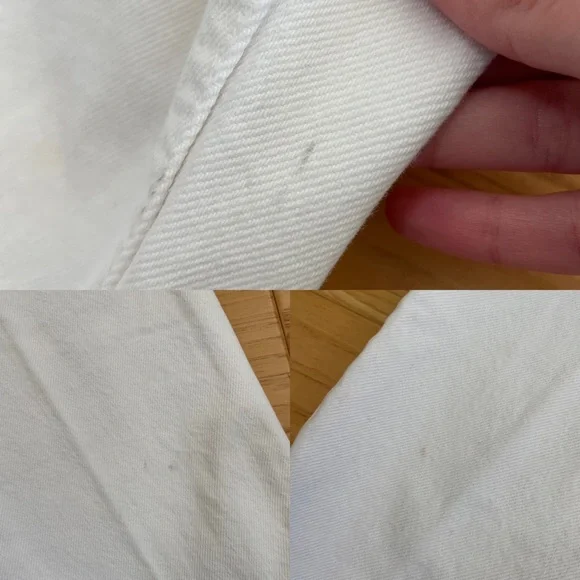 Vintage 90s Orange Tab Levi’s 950 Tapered Leg Jeans White Wash Size 8 - Picture 16 of 16